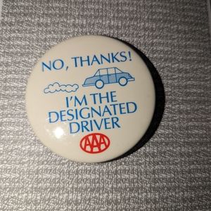 AAA designated driver pin